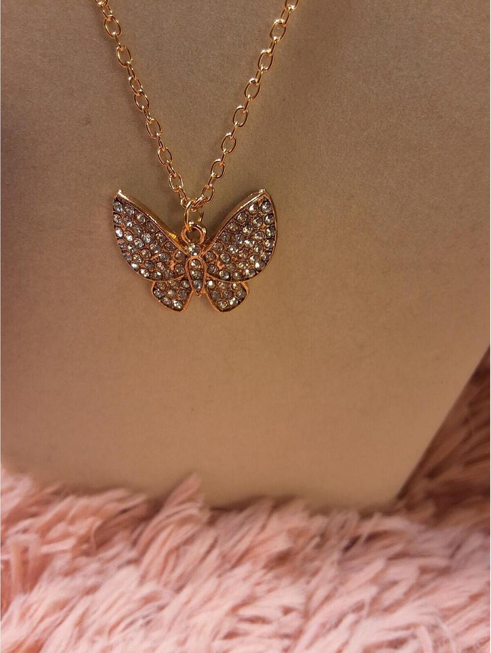 BUTTERFLY NECKLACE GOLDEN STYLE 2